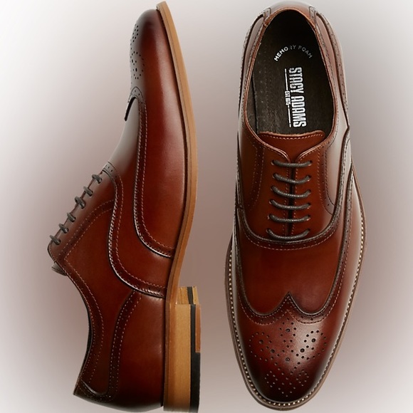 Stacy Adams - Synergy Wingtip Oxford - Cognac - 25418-221